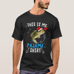 This Is My Christmas Pajama Tees Christmas Fishing