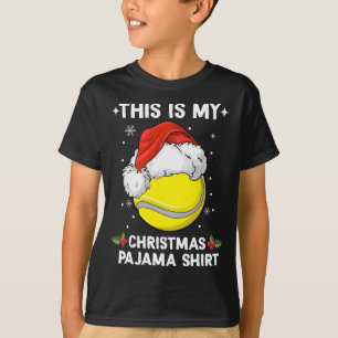 This Is My Christmas Pajama Tennis ball Christmas T-Shirt