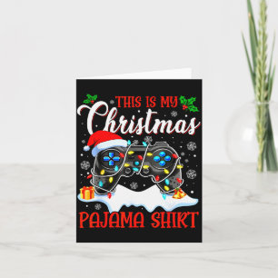 This Is My Christmas Pajama Video Game Gamer Boys  Card