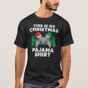 This Is My Christmas Pajama  Video Games Boys Men  T-Shirt