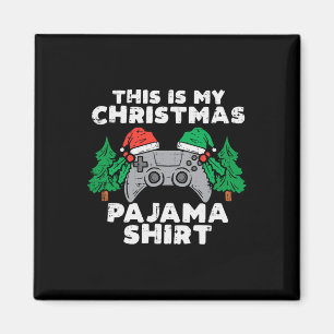 This Is My Christmas Pajama Video Games Boys Men X Magnet