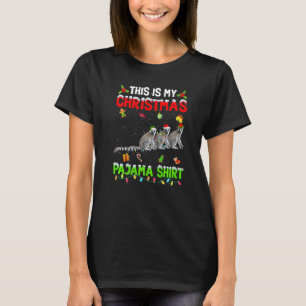 This Is My Christmas Pajama Xmas Lemur Squad T-Shirt
