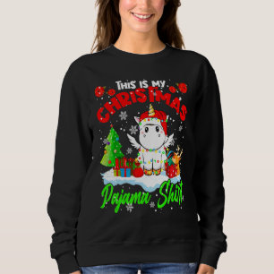 This Is My Christmas Pajama Xmas Lights Santa Unic Sweatshirt