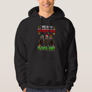 This Is My Christmas Pajama Xmas Otter Squad Hoodie