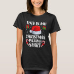 This is My Christmas Pajamas Santa Family Matching T-Shirt<br><div class="desc">This is My Christmas Pajamas Santa Family Matching Xmas</div>