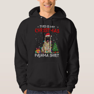 This Is My Christmas Pug Pajama Xmas Lights Costum Hoodie