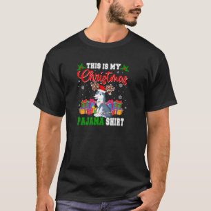 This Is My Christmas Pyjama Santa Reindeer Wolf Lo T-Shirt