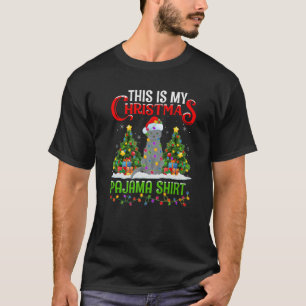This Is My Christmas Pyjamas Lighting Russian Blue T-Shirt