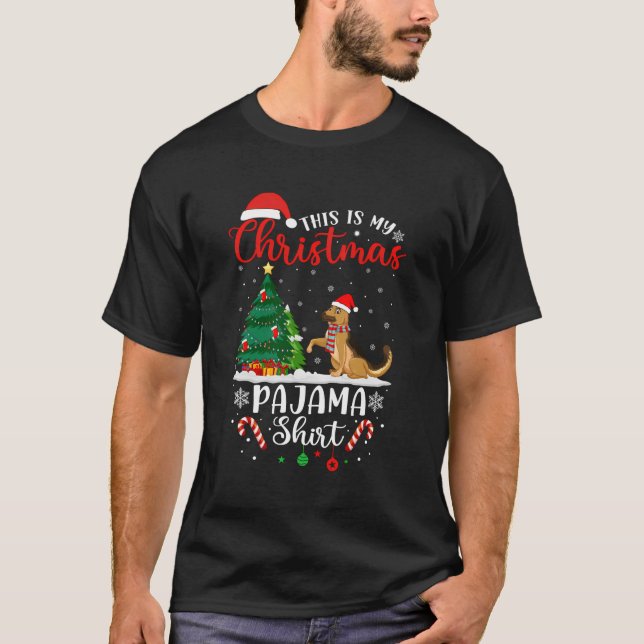 This Is My Christmas Shirt Tree Light German Sheph (Front)