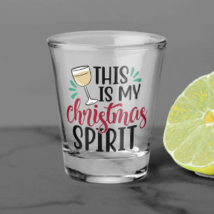 This is My Christmas Spirit   Funny Drinking Humou Shot Glass