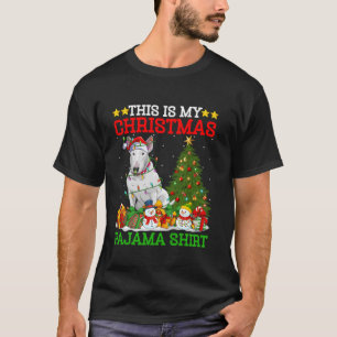 This Is My Christmas Tree Pyjamas Bull Terrier Dog T-Shirt