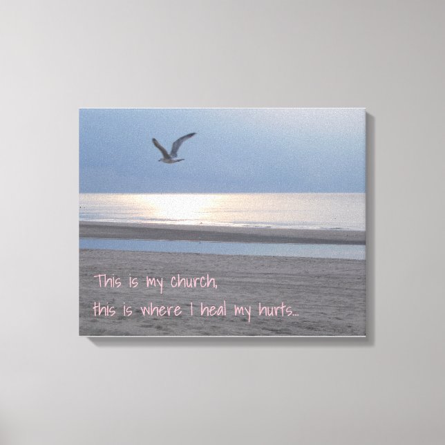This is my church _ Inspirational Quote Canvas Print (Front)