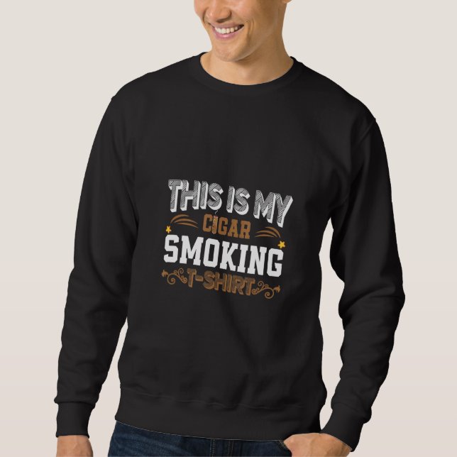 This Is My Cigar Smoking Tee Gentleman Pipe Lounge (Front)
