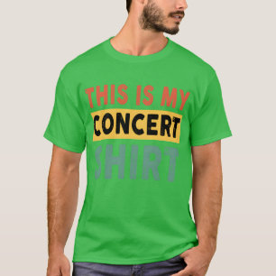This Is My Concert Funny Music Lover Musical vinta T-Shirt