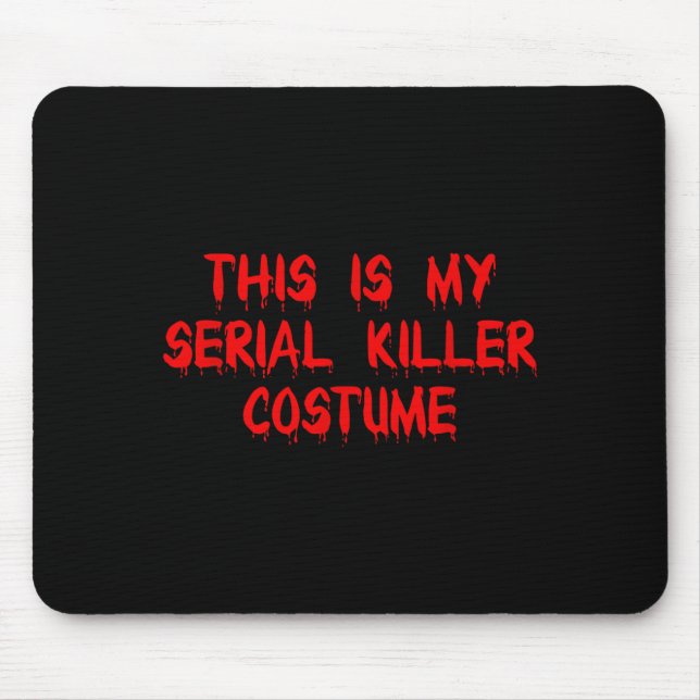 This is My Costume Funny Halloween Mouse Pad (Front)