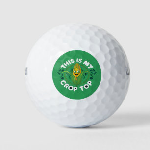 This Is My Crop Top Funny Farmer Farming Corn Love Golf Balls