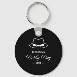 This Is My Derby Day Suit - Horse Racing Funny Der Keychain