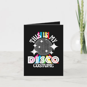 This is My Disco Costume - 1970s Funky Party Holiday Card