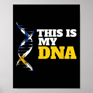 This Is My Dna Proud Ukrainian Patriotic Ukraine F Poster