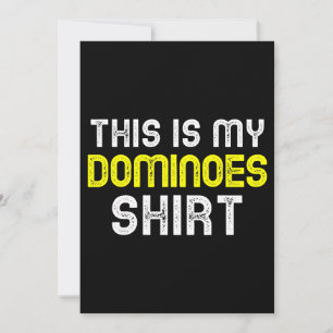 This Is My Dominoes Shirt Player Funny Cool Gift Invitation