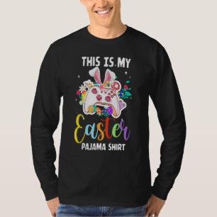 This Is My Easter Pajama Game Control Basket Gamin T-Shirt