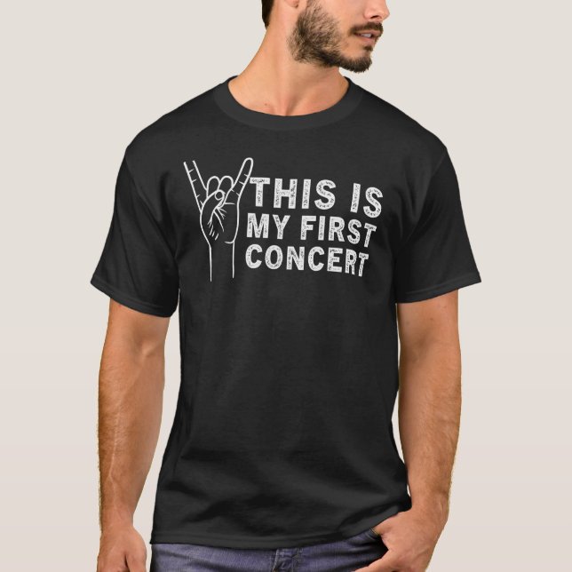 This Is My First Concert Music Event T-Shirt (Front)