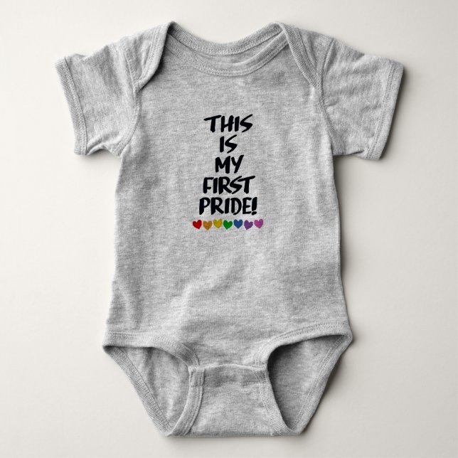 THIS IS MY FIRST PRIDE BABY BODYSUIT (Front)