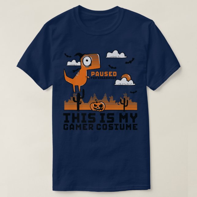 This Is My Gamer Costume Funny Video Gaming Geek H T-Shirt (Design Front)