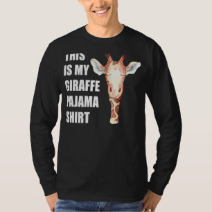 This Is My Giraffe Pajama Funny Bedtime T-Shirt