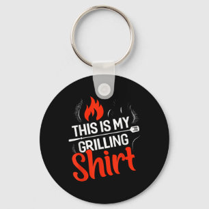 This Is My Grilling Funny Bbq Smoker Barbecue Keychain