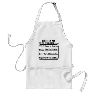 This Is My Gun Permit Standard Apron