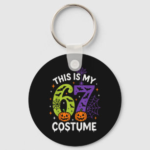 This Is My Halloween 67 Costume Funny 67 Halloween Keychain