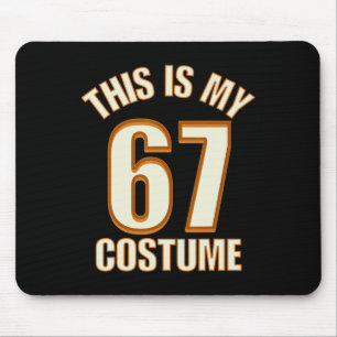 This Is My Halloween 67 Costume Lazy Brainrot Meme Mouse Pad