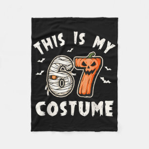 This Is My Halloween 67 Costume Number 6 7 Meme  Fleece Blanket