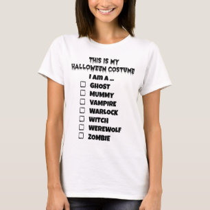 This is My Halloween Costume Check Mark T-Shirt