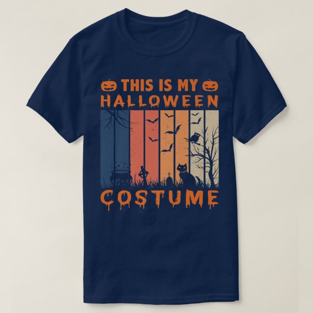 This Is My Halloween Costume Funny Scary Premium  T-Shirt (Design Front)