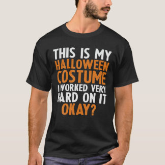 This Is My Halloween Costume Retro Vintage T-Shirt