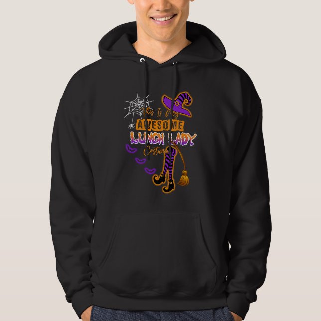 This Is My Halloween Lunch Lady Costume Cafeteria  Hoodie (Front)