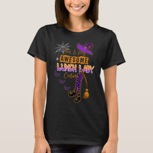 This Is My Halloween Lunch Lady Costume Cafeteria  T-Shirt