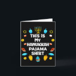 This Is My Hanukkah Pajama Shirt Chanukah Jewish M Card<br><div class="desc">This Is My Hanukkah Pajama Shirt Chanukah Jewish Menorah</div>