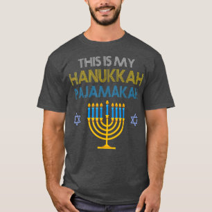 This Is My Hanukkah Pajamakah Chanukah Pajama T-Shirt