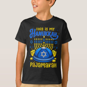 This Is My Hanukkah Pajamakah For Jewish Christmas T-Shirt
