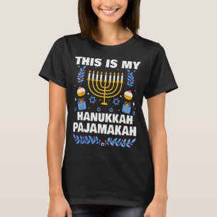 This Is My Hanukkah Pajamakah For Jewish Christmas T-Shirt