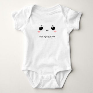 This is my happy face baby bodysuit