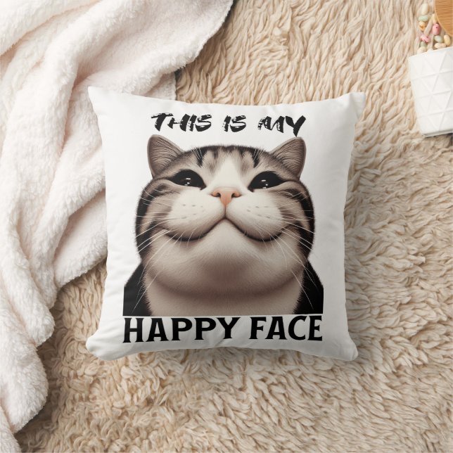 This is my Happy Face Throw Pillow (Blanket)
