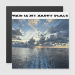 THIS IS MY HAPPY PLACE CRUISE SHIP DOOR MAGNET