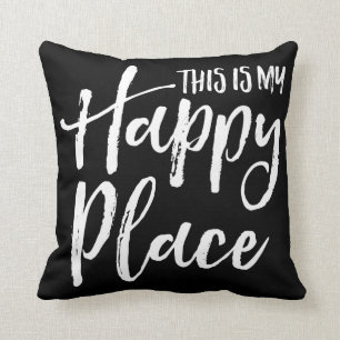 This is my happy place throw pillow