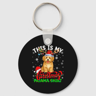 This Is My Havanese Dog Ugly Christmas Pajama Swea Keychain
