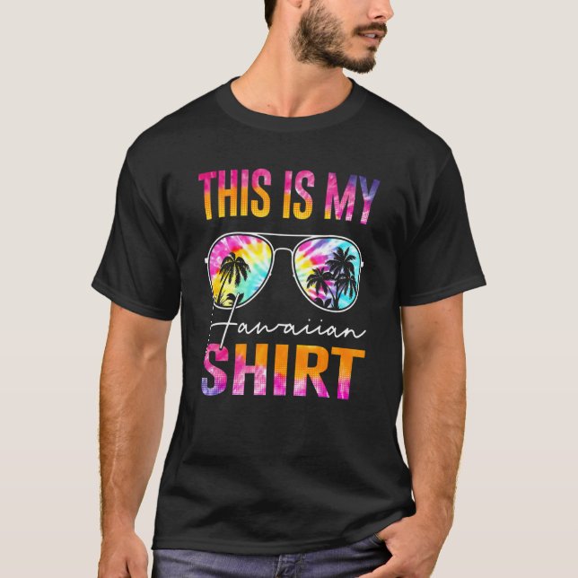 This Is My Hawaiian  Palm Trees Sunglasses Aloha H T-Shirt (Front)