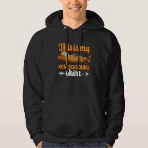 This Is My Homeschooling  Home Education Sloth Mem Hoodie